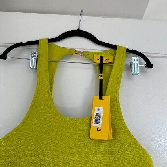 NWT Dundas Capri Mini Dress Bodycon Cut-out Stretch Knit Lace Back Size Large - Picture 8 of 11